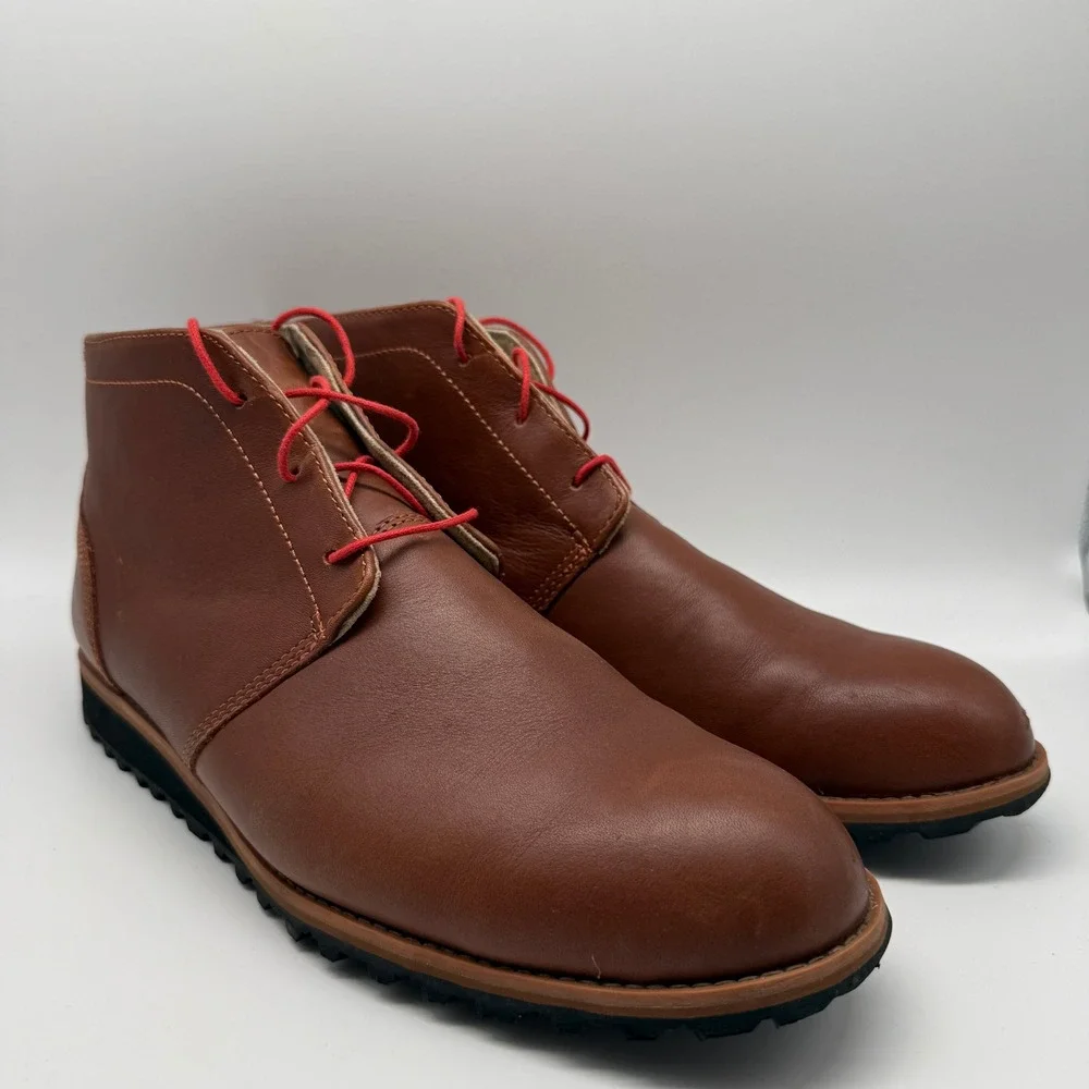 5.11 Tactical Mission Ready Chukka Boots Rust Brown Leather Vibram Mens Size 13